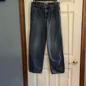 Place 1989 boys size 14 jeans, distressed, medium wash, stitching on back pocket